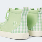 Classic High Top (Toddler) - Green Gingham