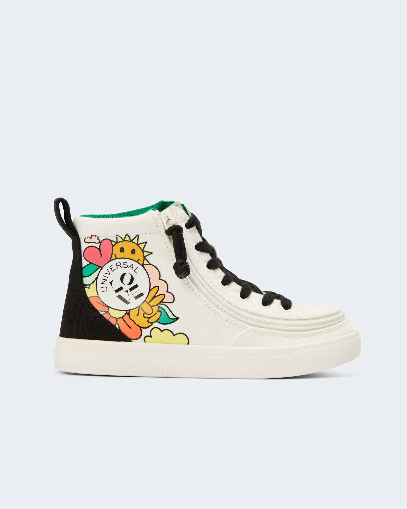 EH x Billy - Classic High Top (Toddler) - Universal Love White