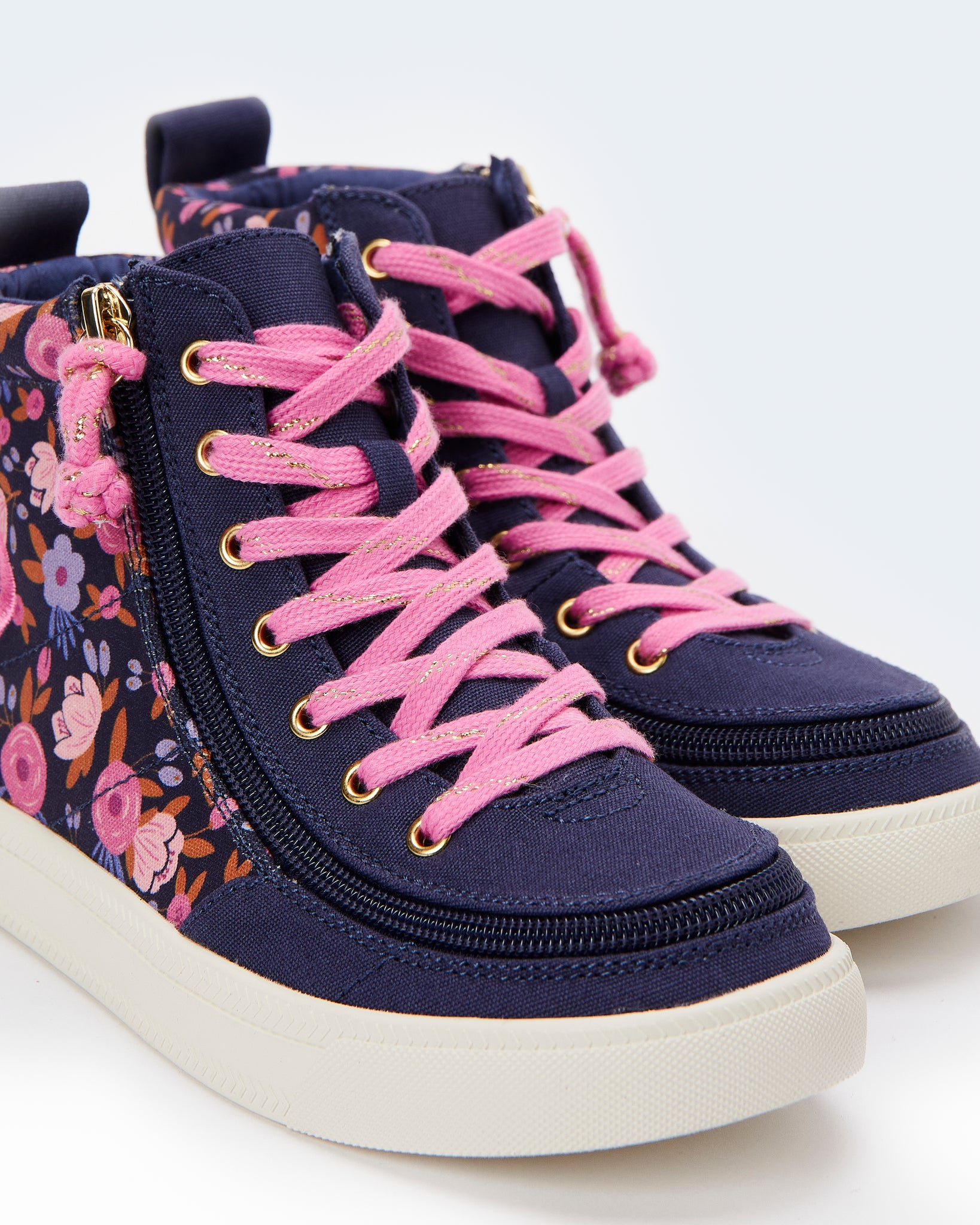 Classic High Top (Kids) - Navy Floral