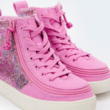 Classic High Top (Kids) - Pink Print