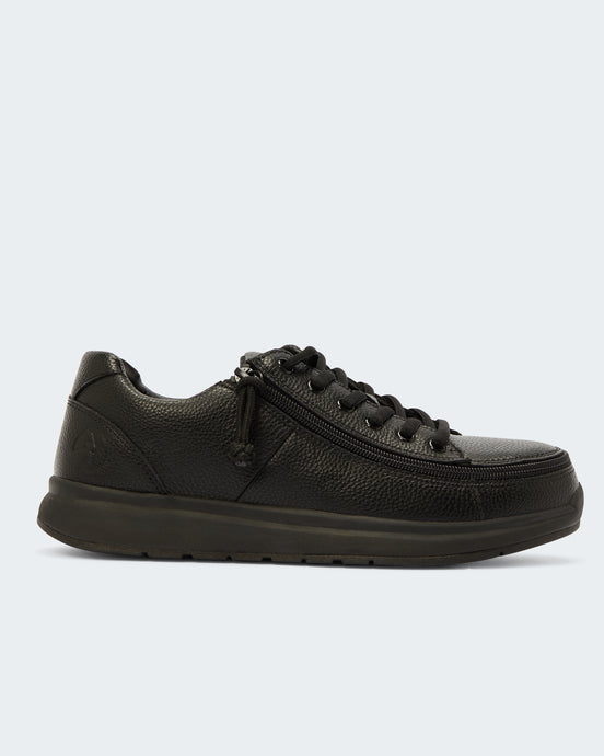 Comfort Sneaker (Men) - Black to the Floor Faux Leather