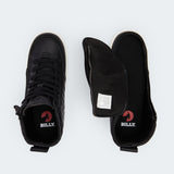 Classic High Top (Toddler) - Black Quilt Leather