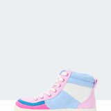 Street High Top (Kids) - Pink Colourblock