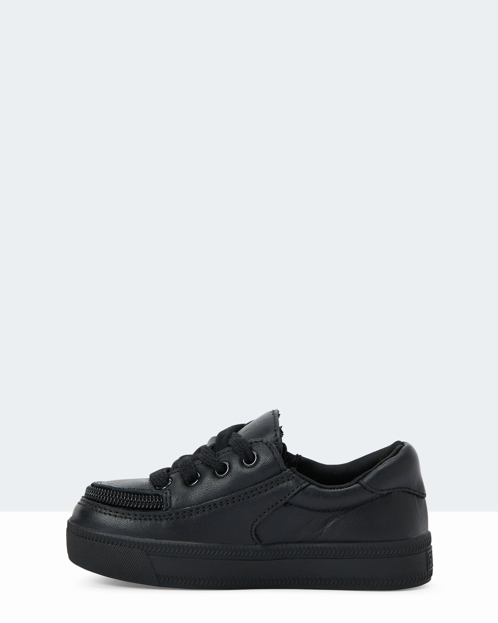Low Rise Sneaker (Toddler) - Black to the Floor Faux Leather