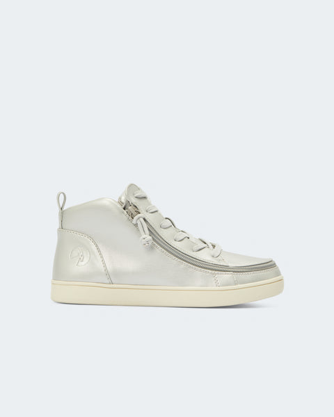 Womens silver shop high top sneakers