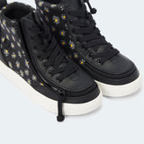 Classic High Top (Kids) - Black Daisy
