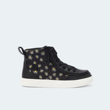 Classic High Top (Kids) - Black Daisy
