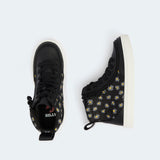 Classic High Top (Kids) - Black Daisy