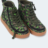 Classic High Top (Kids) - Green Dino