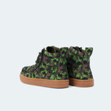Classic High Top (Kids) - Green Dino