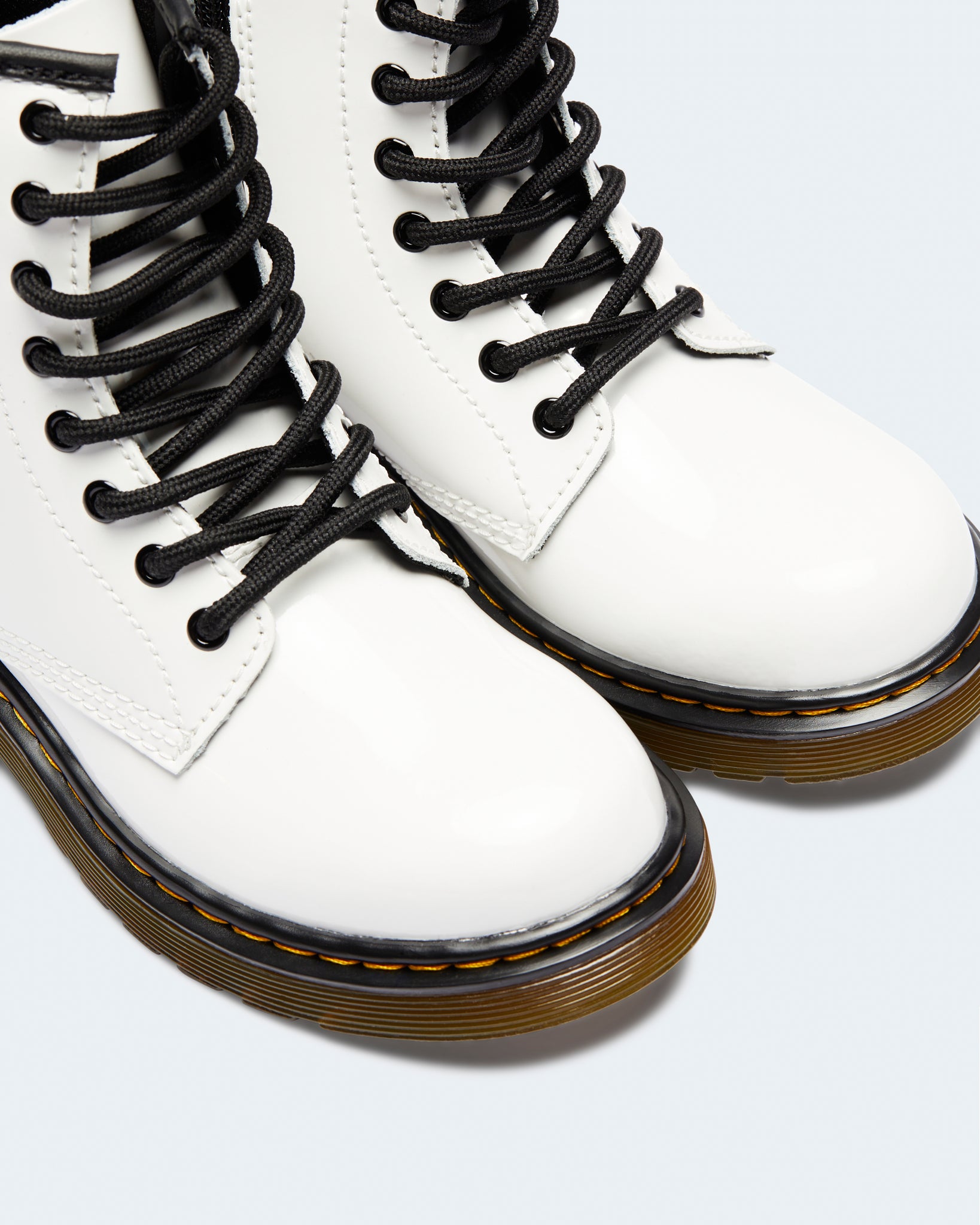 Junior 1460 Lace Boot - Patent White