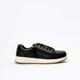 Comfort Sneaker (Men) - Black Faux Leather