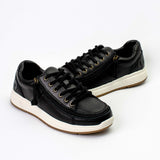 Comfort Sneaker (Men) - Black Faux Leather