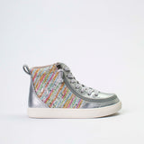 Classic High Top (Kids) - Silver Rainbow