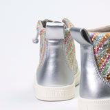 Classic High Top (Kids) - Silver Rainbow