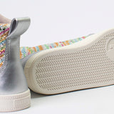 Classic High Top (Kids) - Silver Rainbow