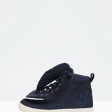 Classic High Top (Kids) - Denim Glitter