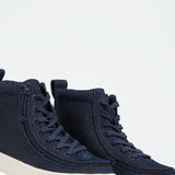 Classic High Top (Kids) - Denim Glitter