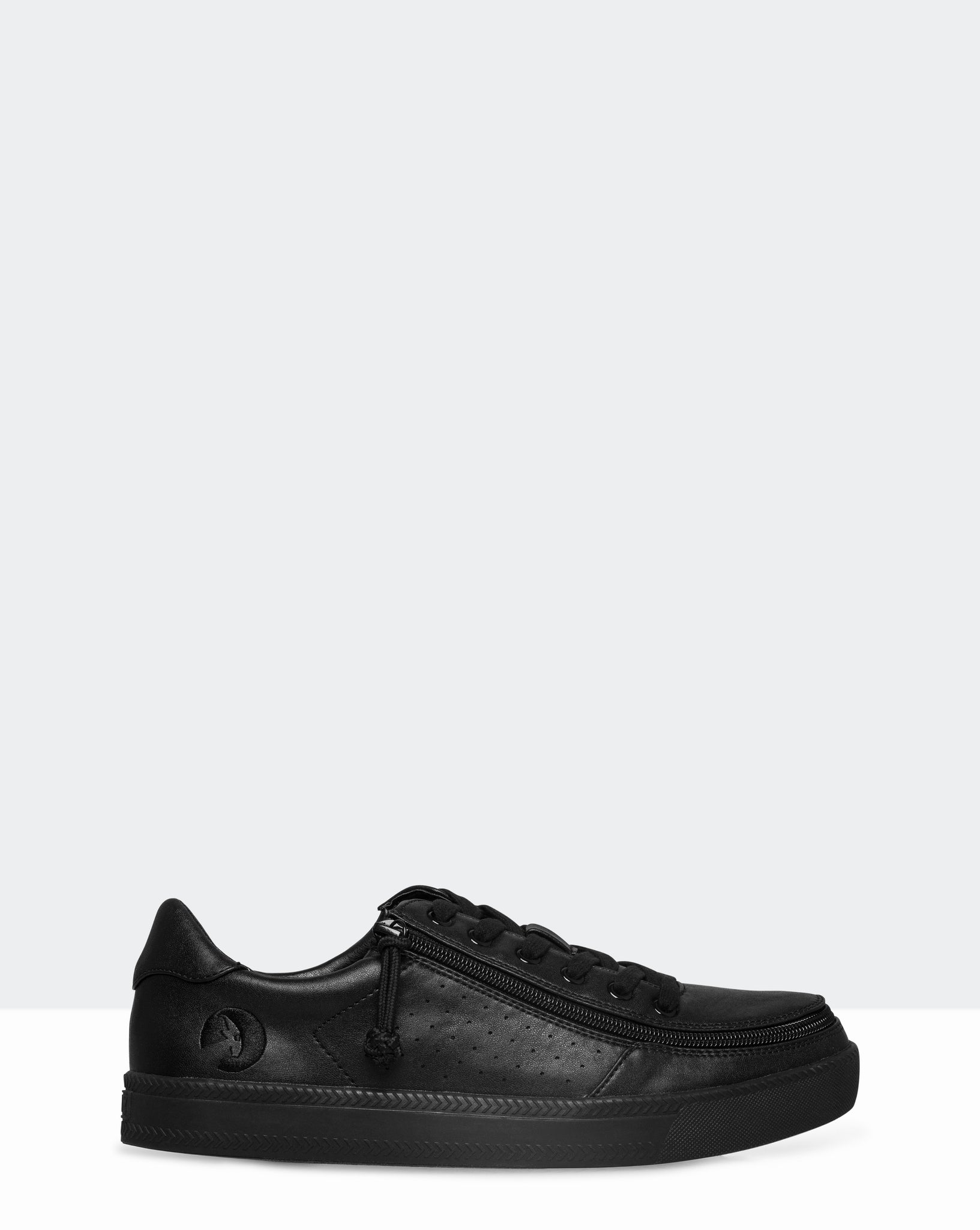 Low Rise Sneaker (Men) - Black to the Floor Faux Leather