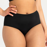 Seamfree Full Brief Moderate/ Heavy - Black