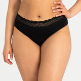 Sensual Hi Waist Bikini Heavy/Overnight - Black