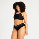 Sensual Hi Waist Bikini Heavy/Overnight - Black