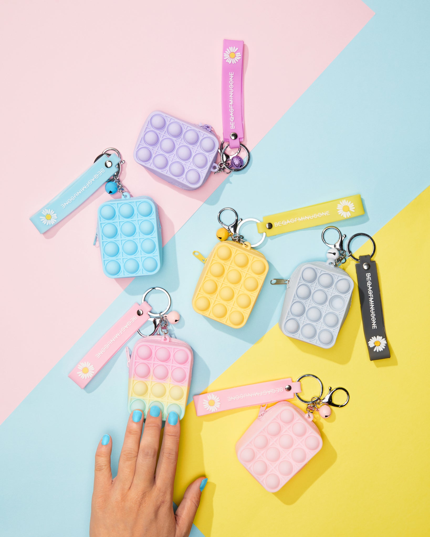 Pastel Coin Purse Pop It With Keyring