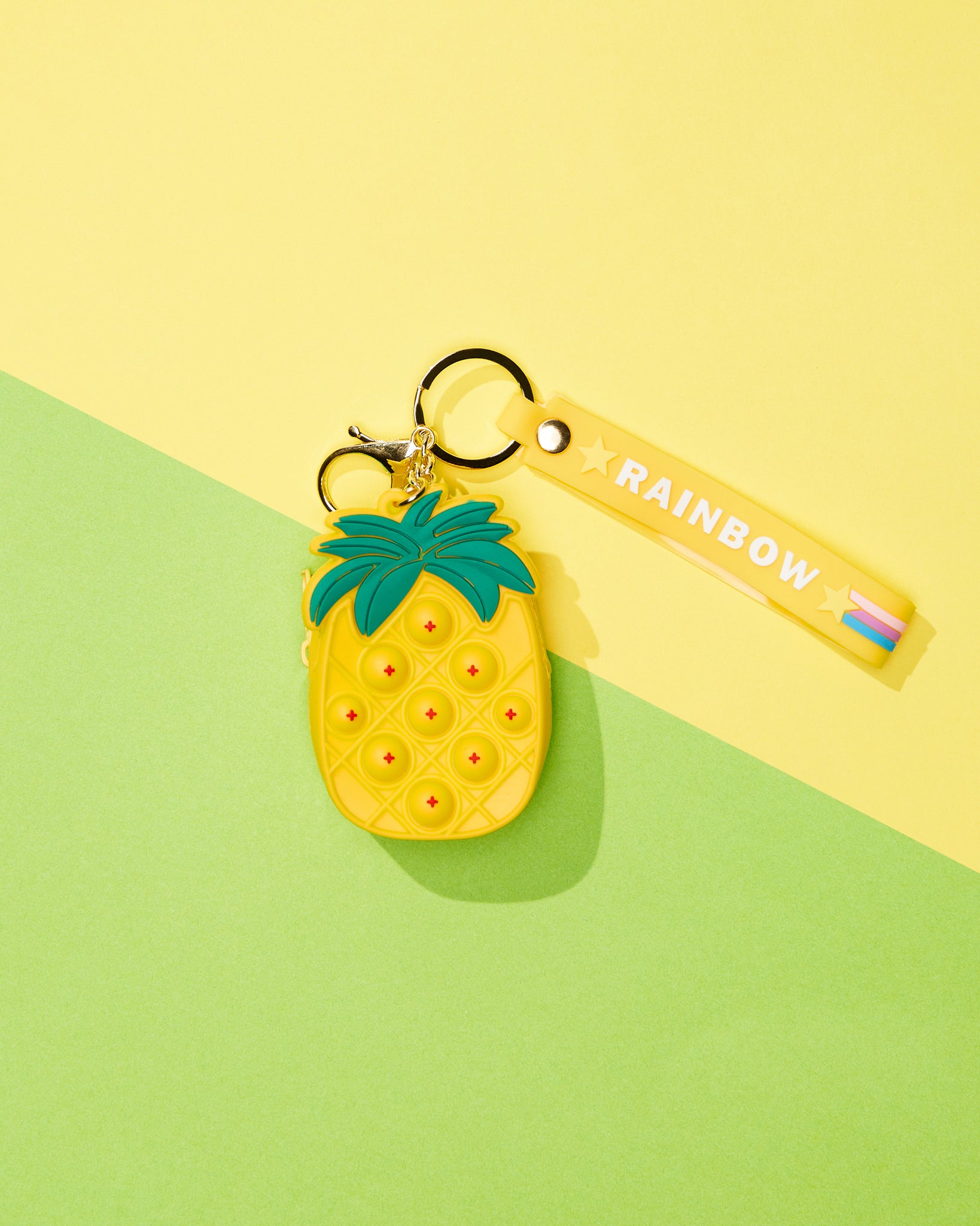 Pineapple Pop It Coin Purse With Keyring