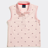 Larry Printed Polo (Girls) - Pink