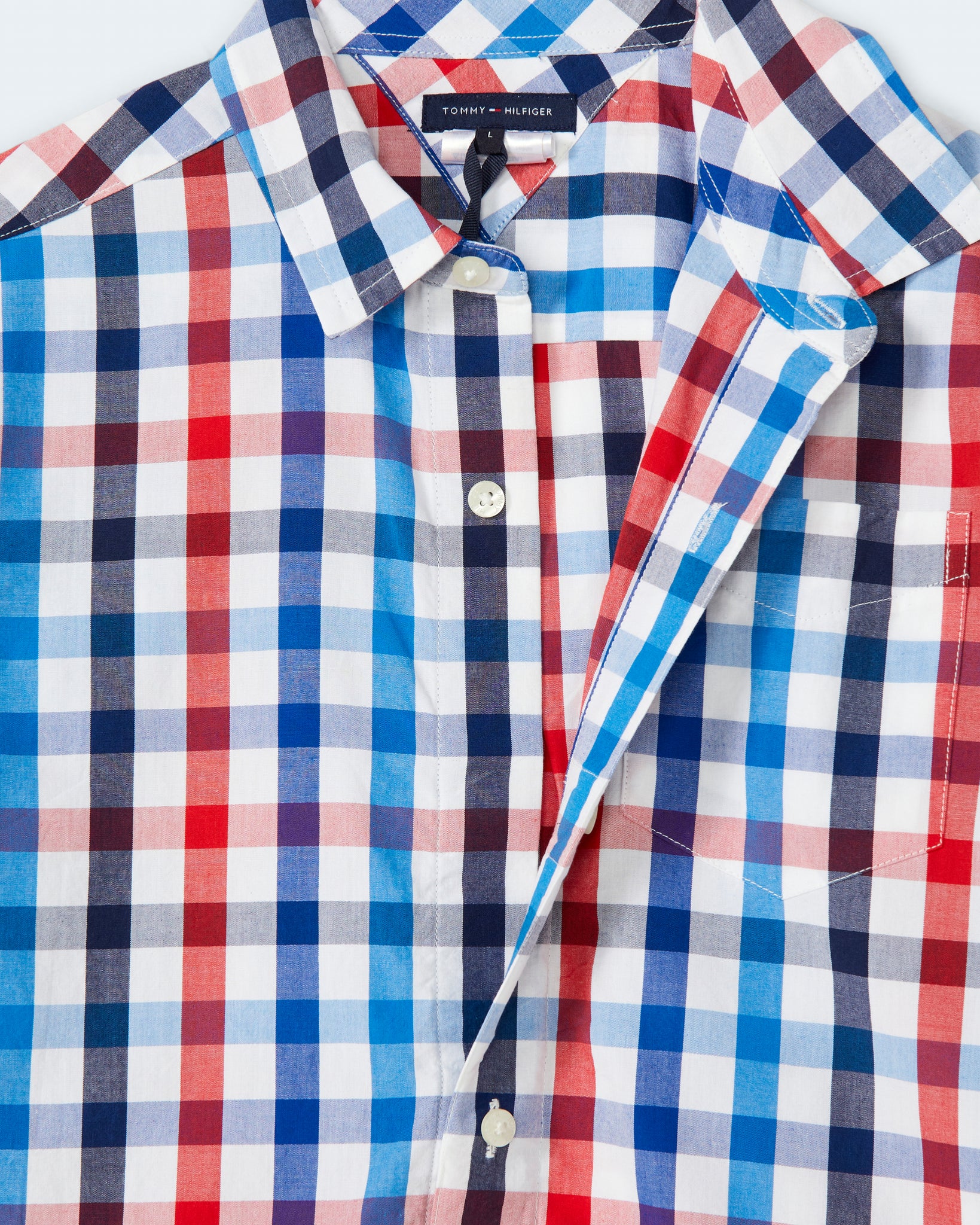 Rockford Shirt (Boys) - White/Red/Blue