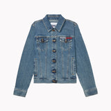 Cropped Trucker Jacket (Womens) - Denim
