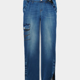 Seated Tummyless Straight Fit Jean (Women) - Jaggar Wash